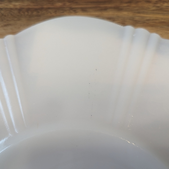 Vintage MacBeth Evans Monax Milk Depression Glass American Sweetheart Cake Plate - Picture 7 of 7